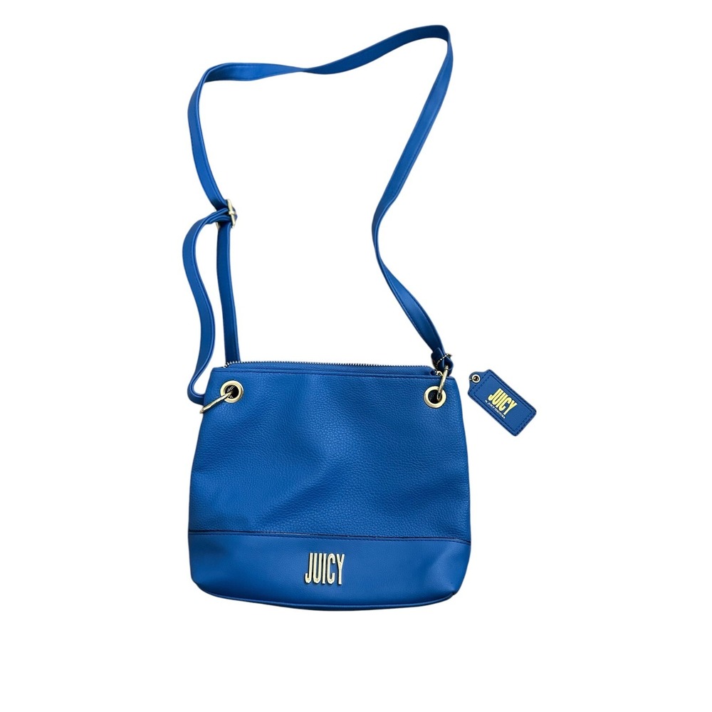 Juicy Couture Blue Faux Leather Handbag